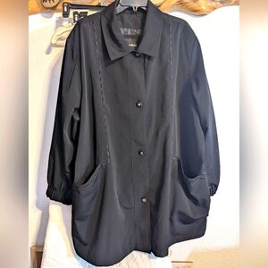 Woman's Maggie Barnes Black Light Weight Coat Size 3X